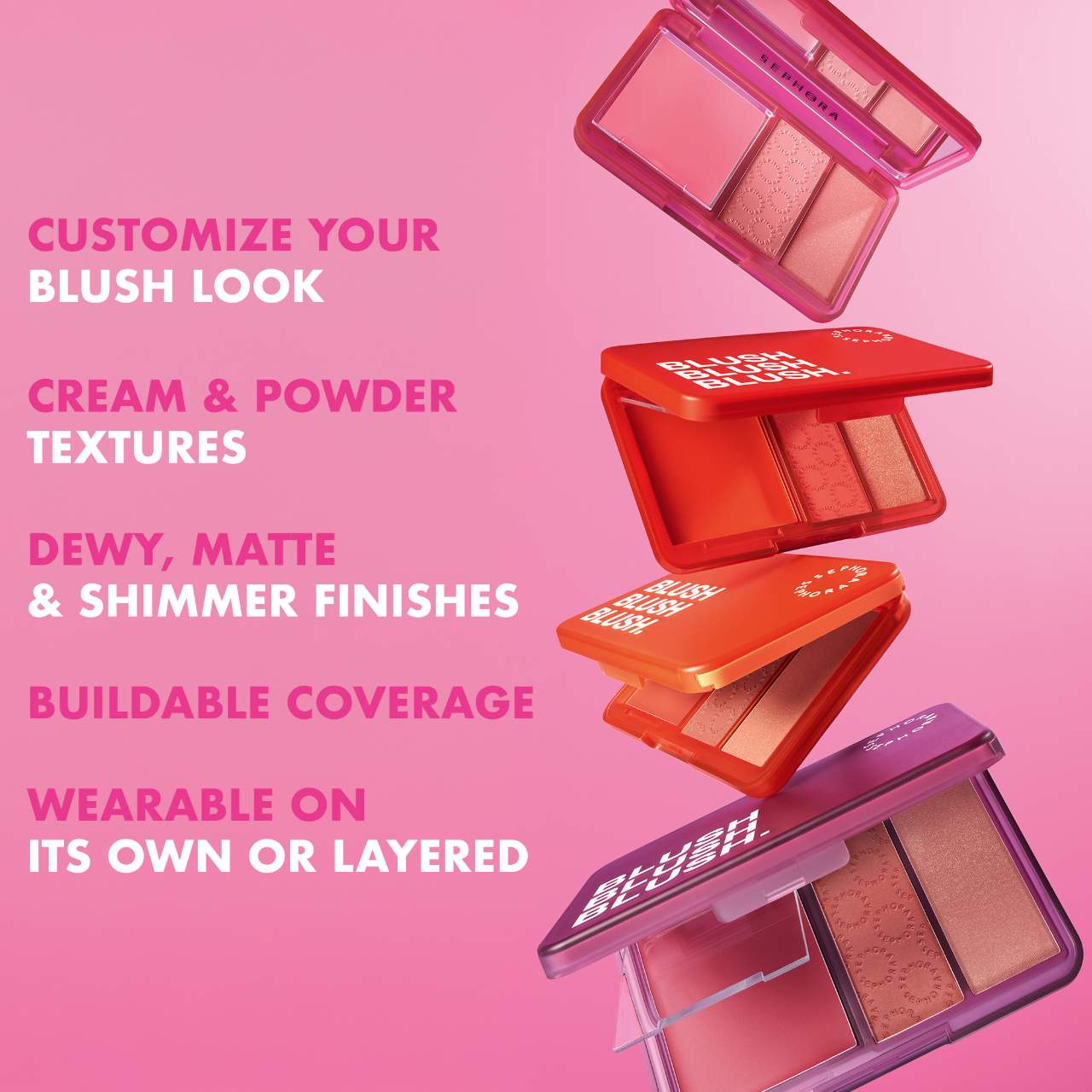 SEPHORA COLLECTION Blush Blush Blush. Cream & Powder Palette - Image 4