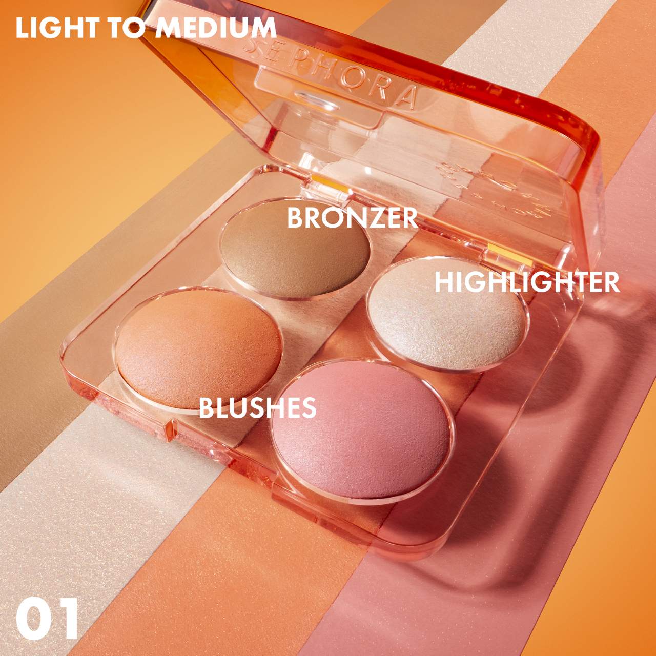 SEPHORA COLLECTION Colorful Face Bronzer, Blush & Highlighter Palette - Image 3