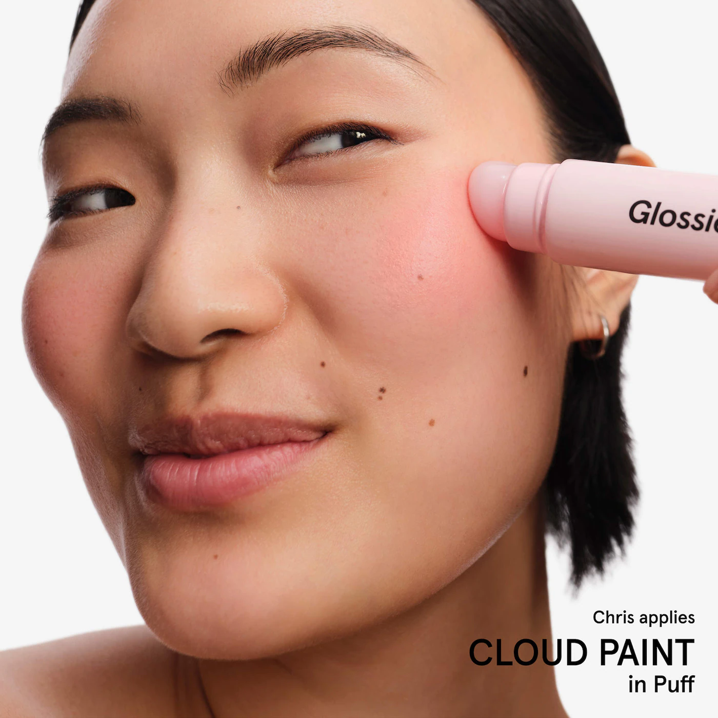 Glossier Cloud Paint Dual-Ended Cheek Blush Brush - Image 3