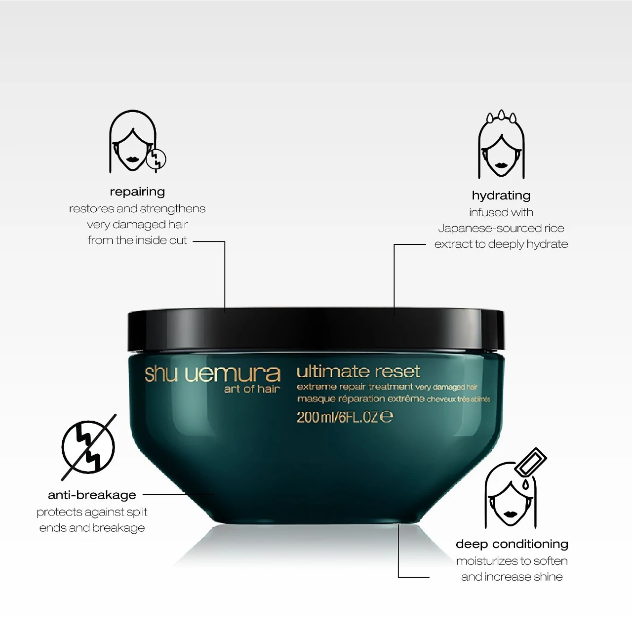 shu uemura Ultimate Reset Hair Mask for Very Damaged Hair - Image 3