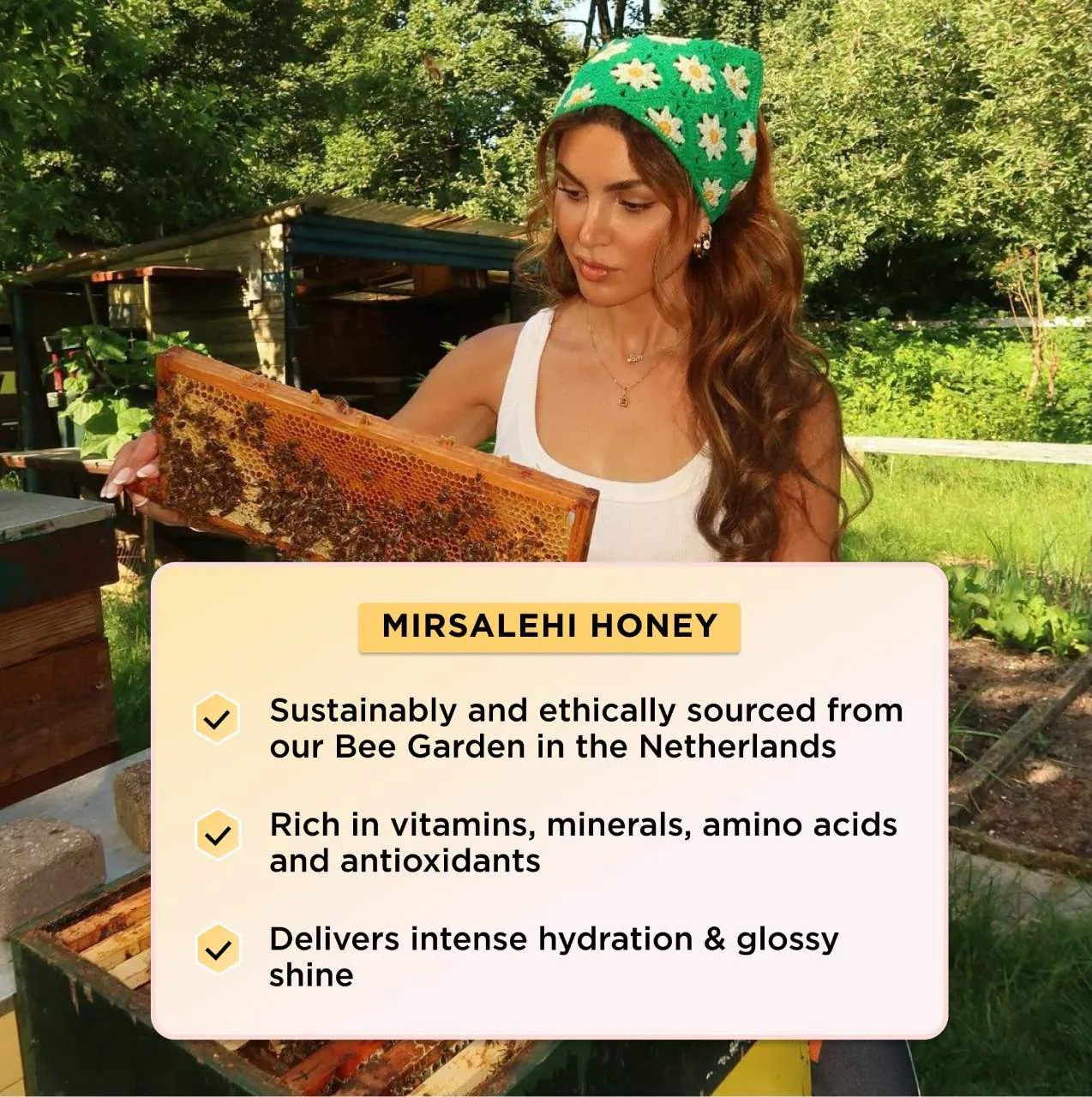 Gisou Mini Honey Gloss Ceramide Therapy Hydrating Hair Mask - Image 7
