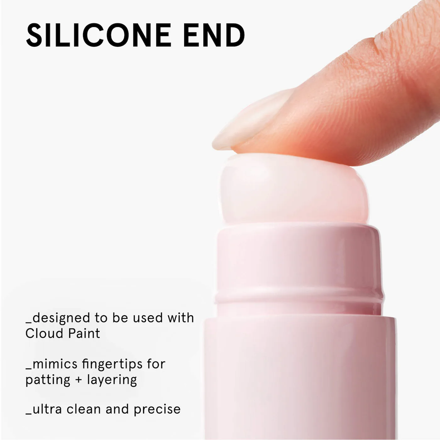 Glossier Cloud Paint Dual-Ended Cheek Blush Brush - Image 4