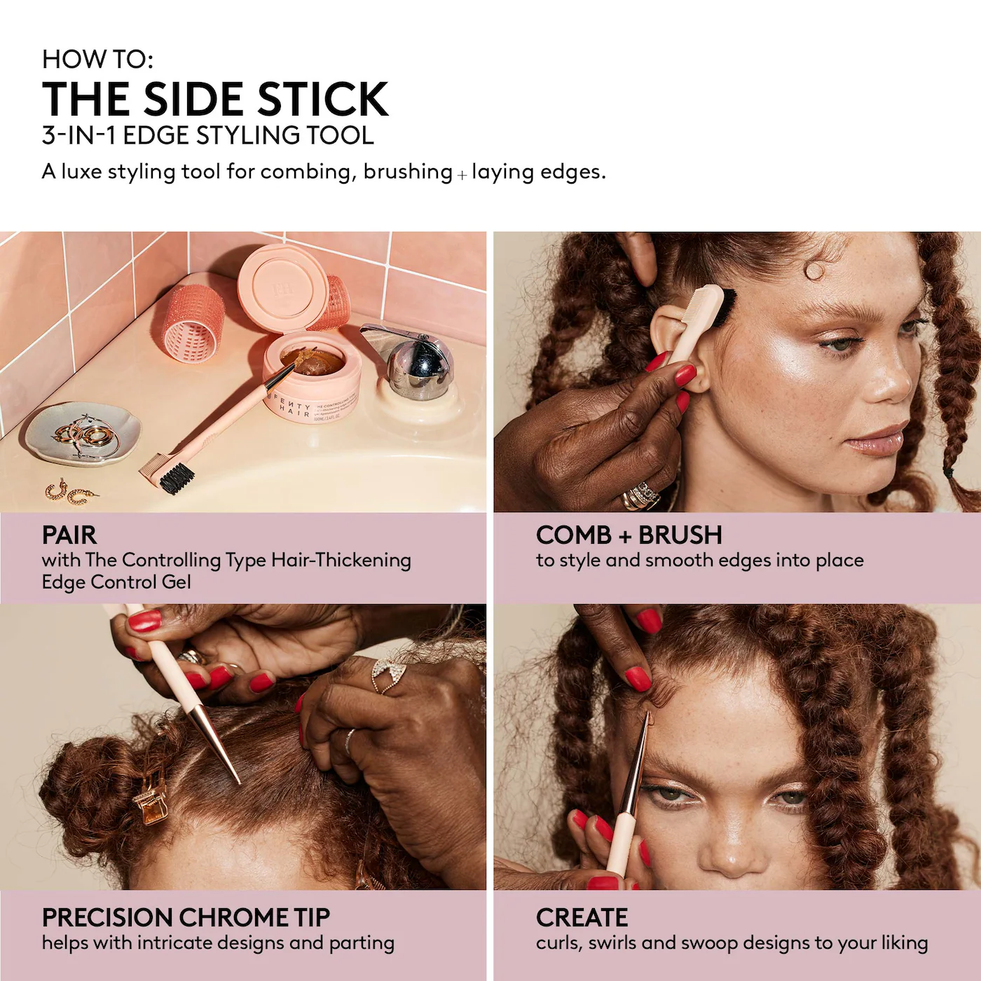 Fenty Beauty by Rihanna The Sidestick 3-in-1 Edge Styling Tool - Image 6