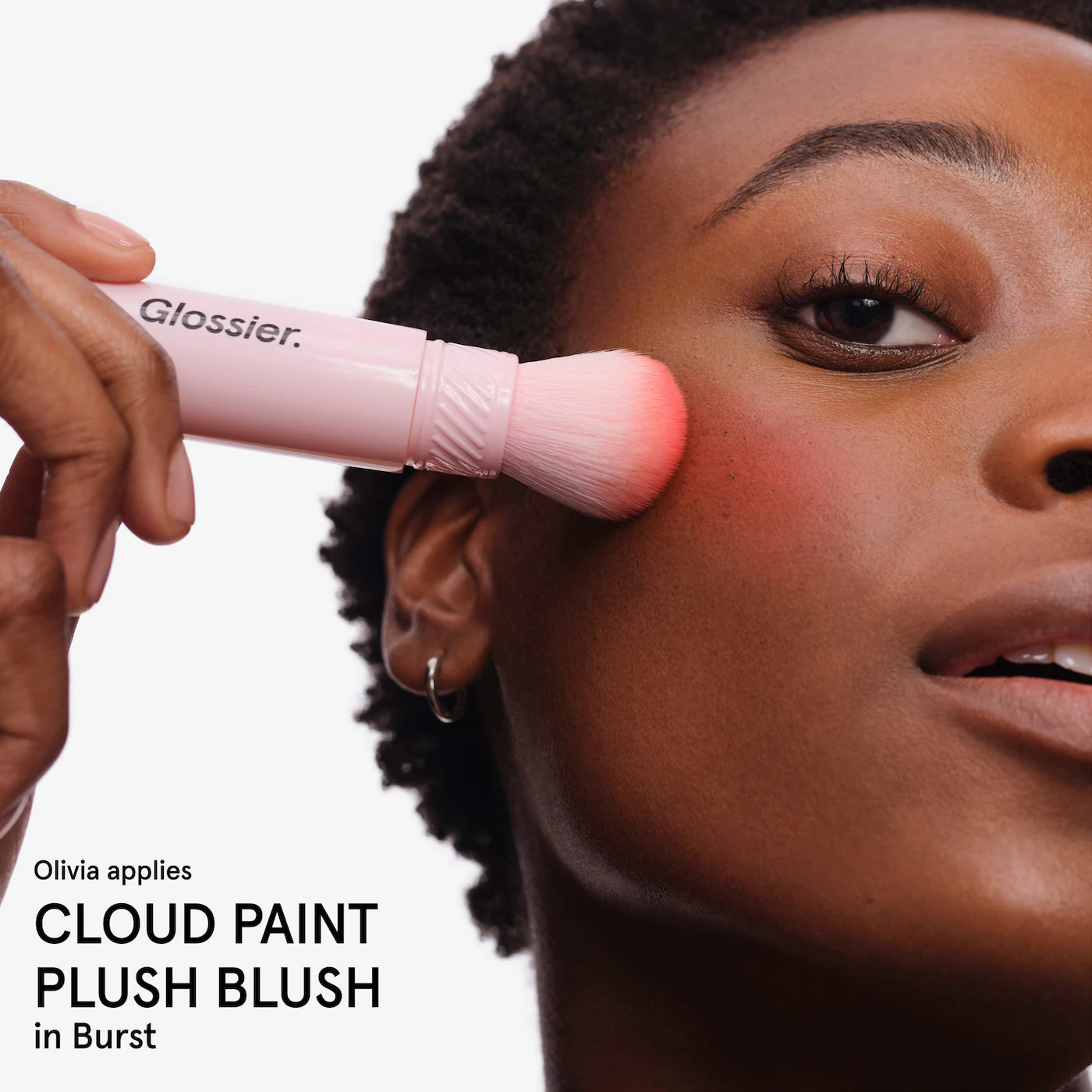 Glossier Cloud Paint Dual-Ended Cheek Blush Brush - Image 5