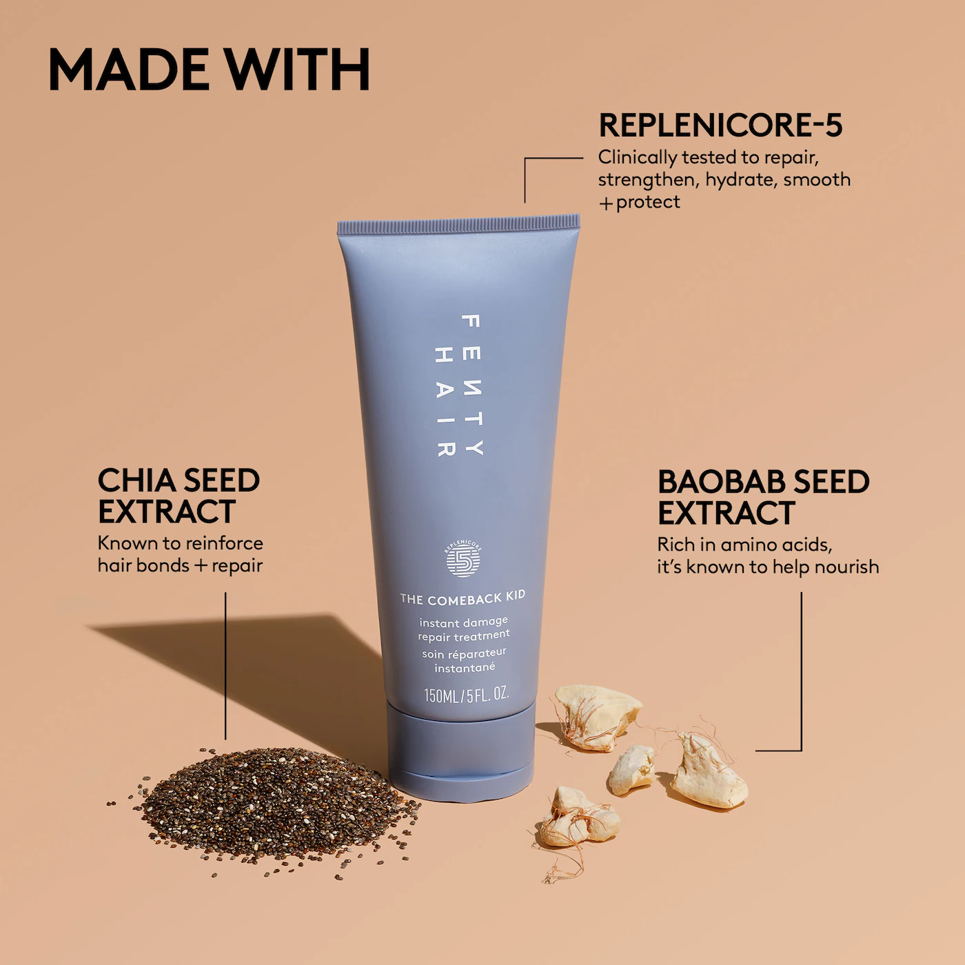 Fenty Beauty by Rihanna The Comeback Kid Instant Damage Repair Hair Treatment - Image 4