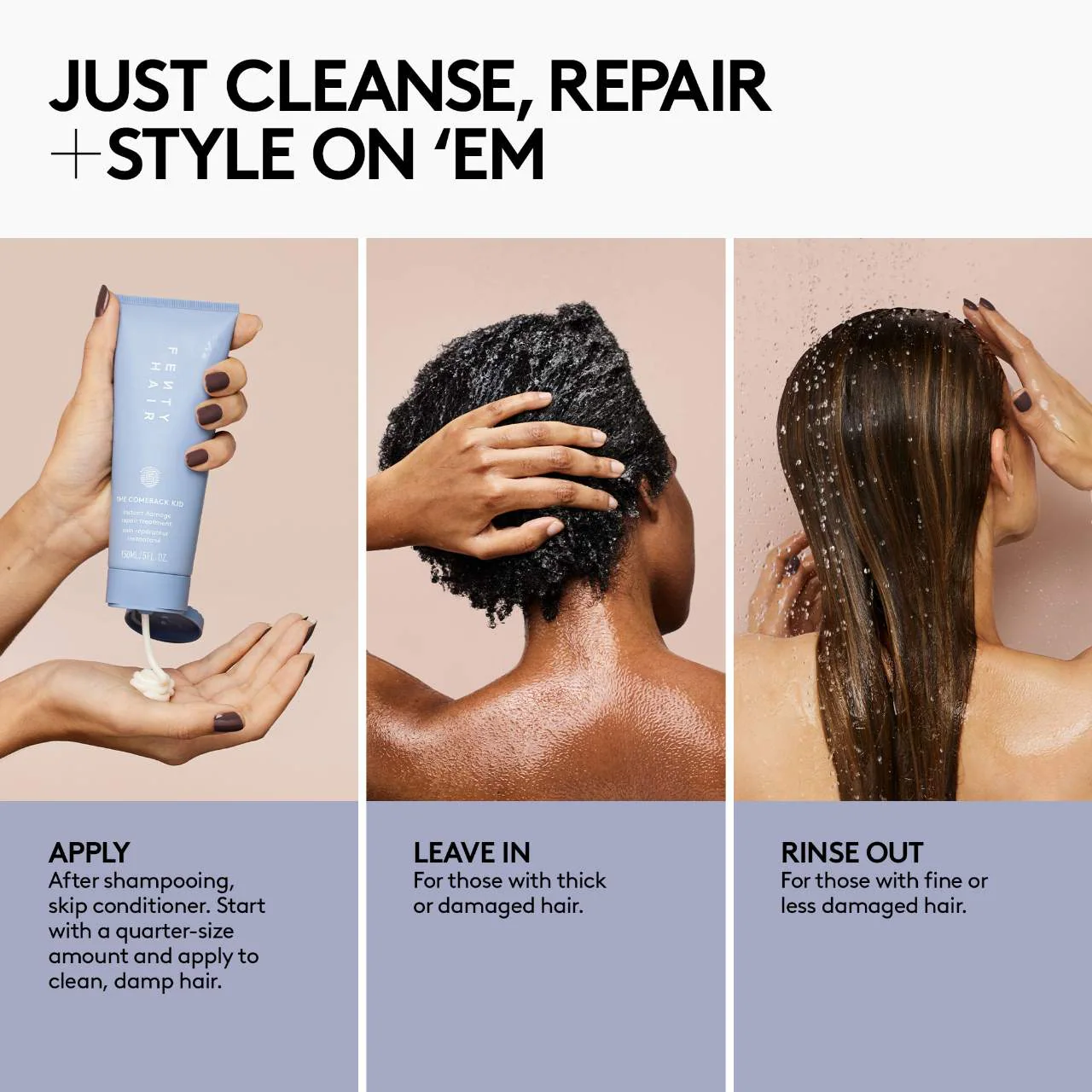 Fenty Beauty by Rihanna The Comeback Kid Instant Damage Repair Hair Treatment - Image 5