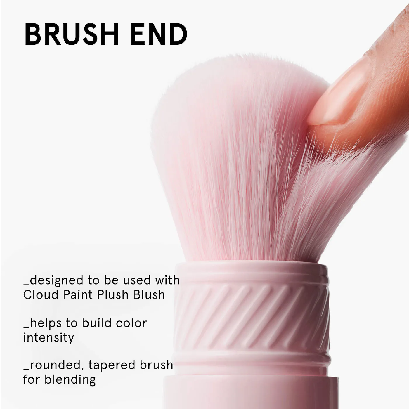 Glossier Cloud Paint Dual-Ended Cheek Blush Brush - Image 6