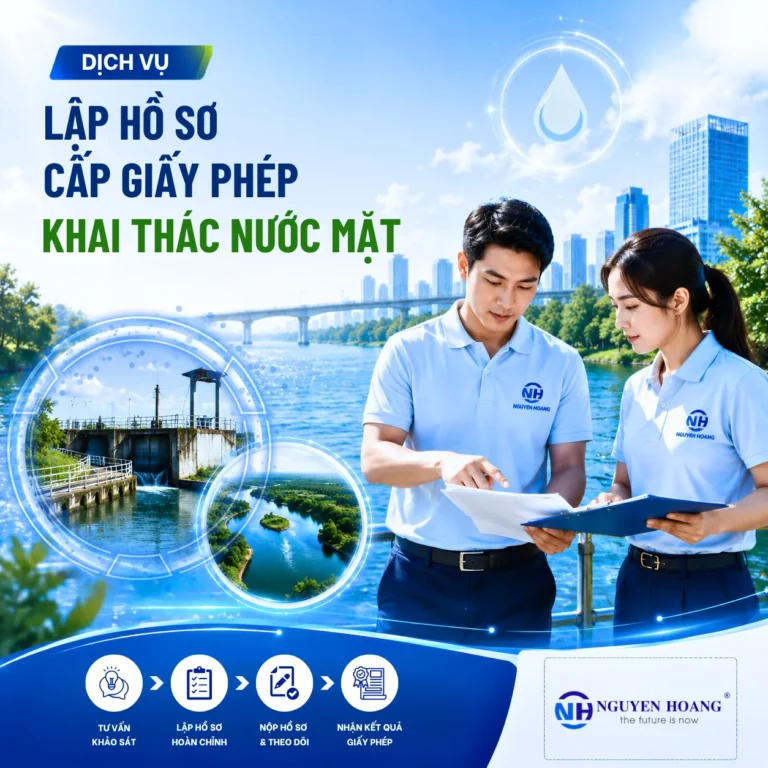 DỊCH VỤ LẬP HỒ SƠ CẤP GIẤY PHÉP KHAI THÁC NƯỚC MẶT TRỌN GÓI
