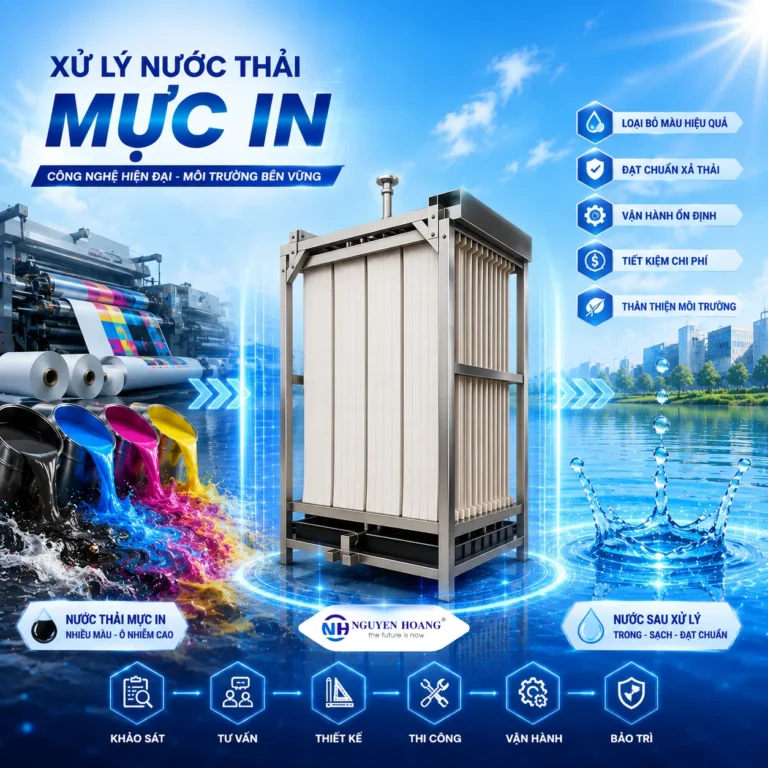 Dịch Vụ Xử Lý Nước Thải Mực In Trọn Gói – Giải Pháp Từ Nguyễn Hoàng Envi