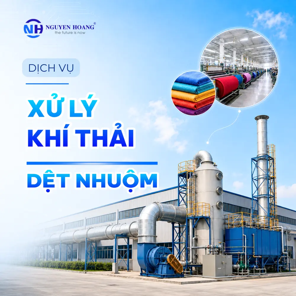 Xử lý khí thải nhà máy dệt nhuộm