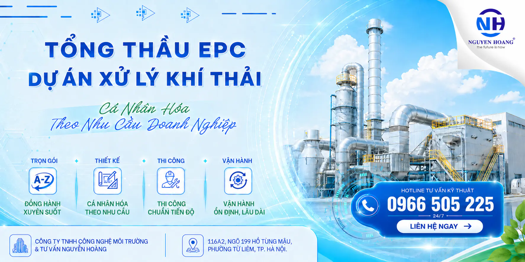 Tổng thầu EPC Xử Lý Khí Thải