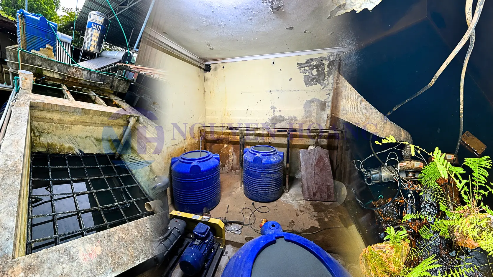 Hệ thống xử lý nước thải trước khi cải tạo tại nhà máy Tân Á Hưng Yên