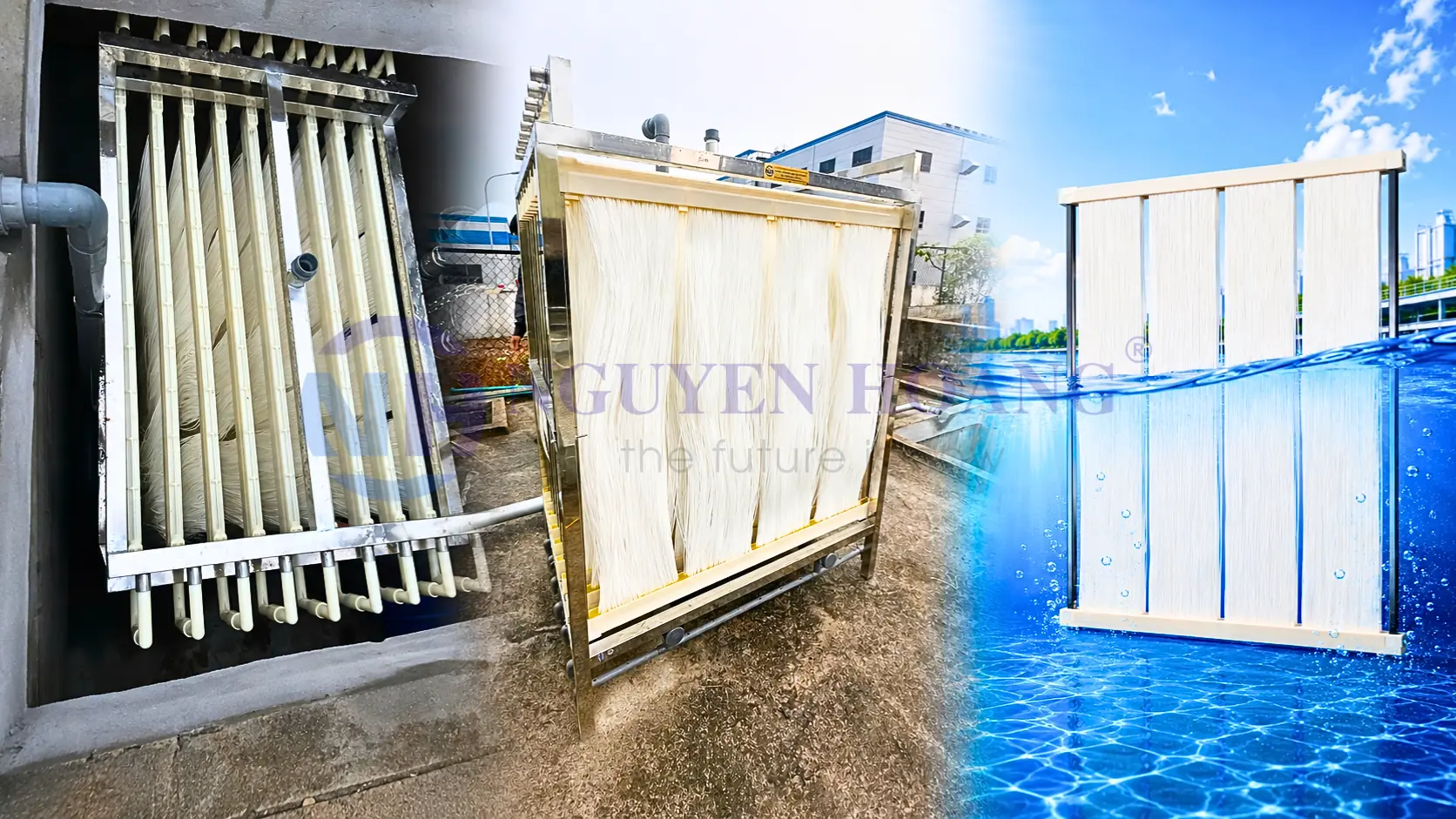 Module màng MBR trong hệ thống xử lý nước thải Tân Á Hưng Yên