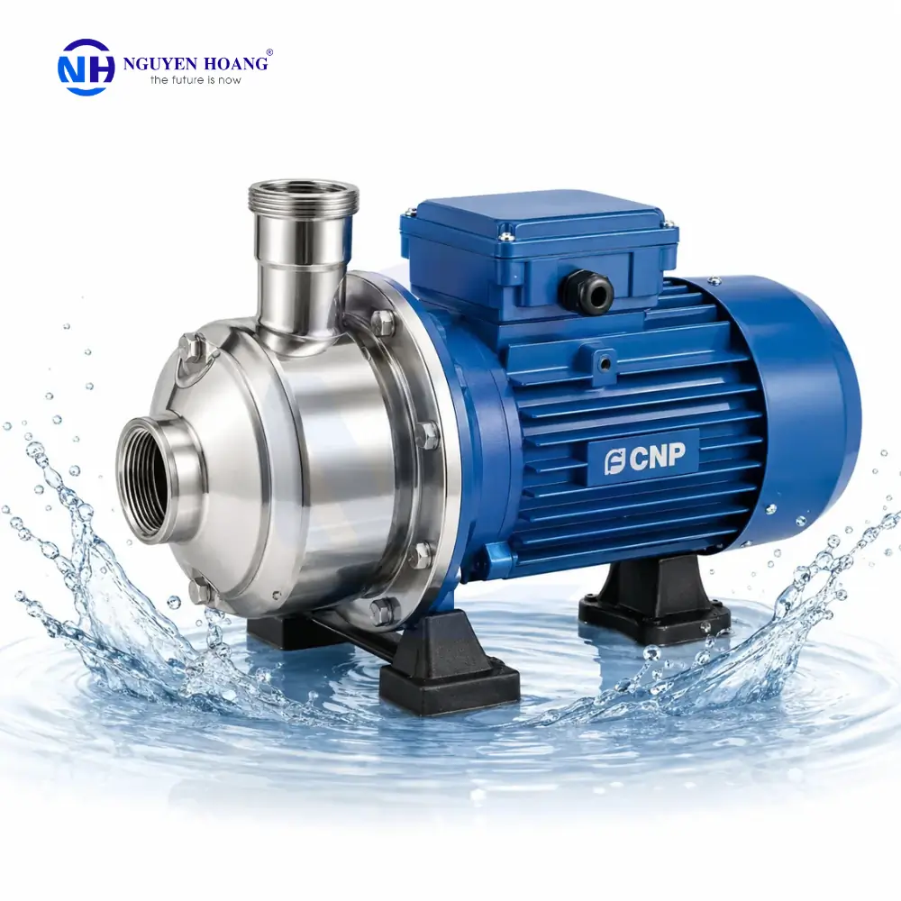 Máy bơm ly tâm CNP MS100/1.1 đầu inox công suất 1,5HP