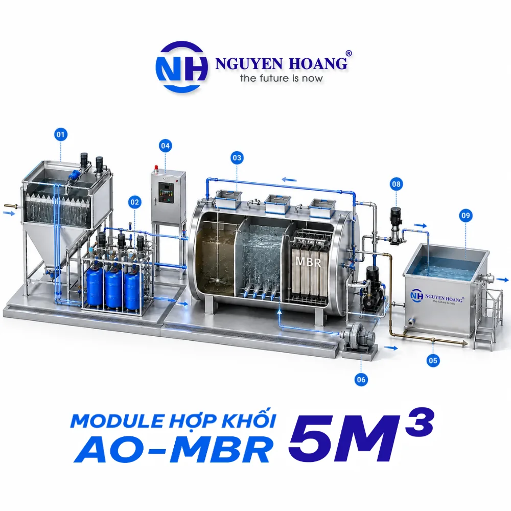 MODULE AO–MBR 5 M³/NGÀY.ĐÊM