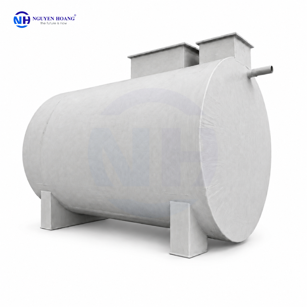 Bồn Composite gia công theo yêu cầu sử dụng trong hệ thống xử lý nước thải