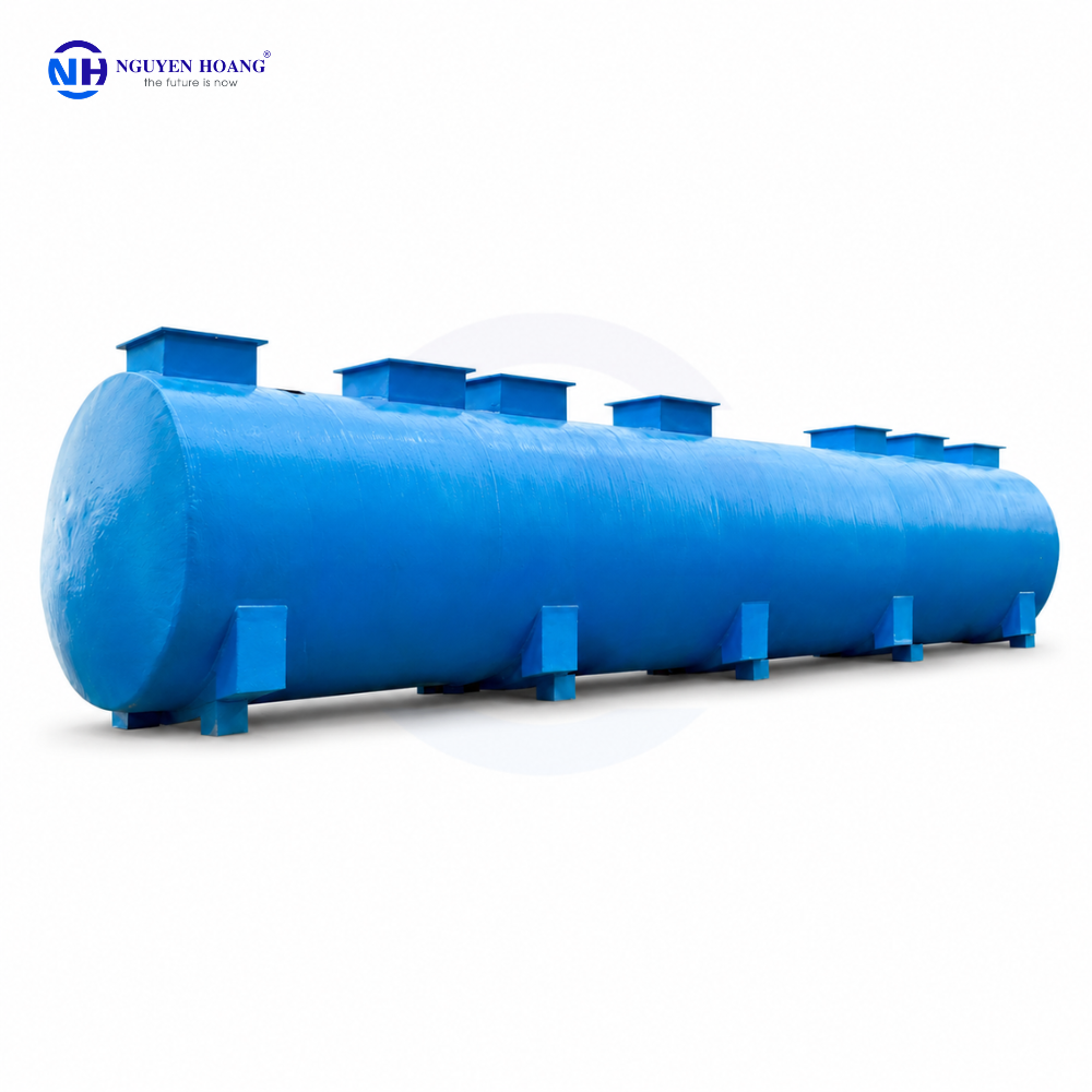 Bồn Composite gia công theo yêu cầu sử dụng trong hệ thống xử lý nước thải
