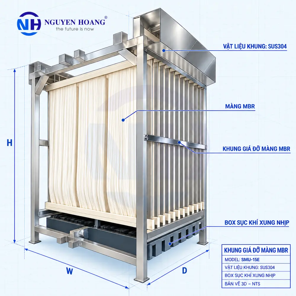 Khung màng MBR SMU-15E; SMU-18E